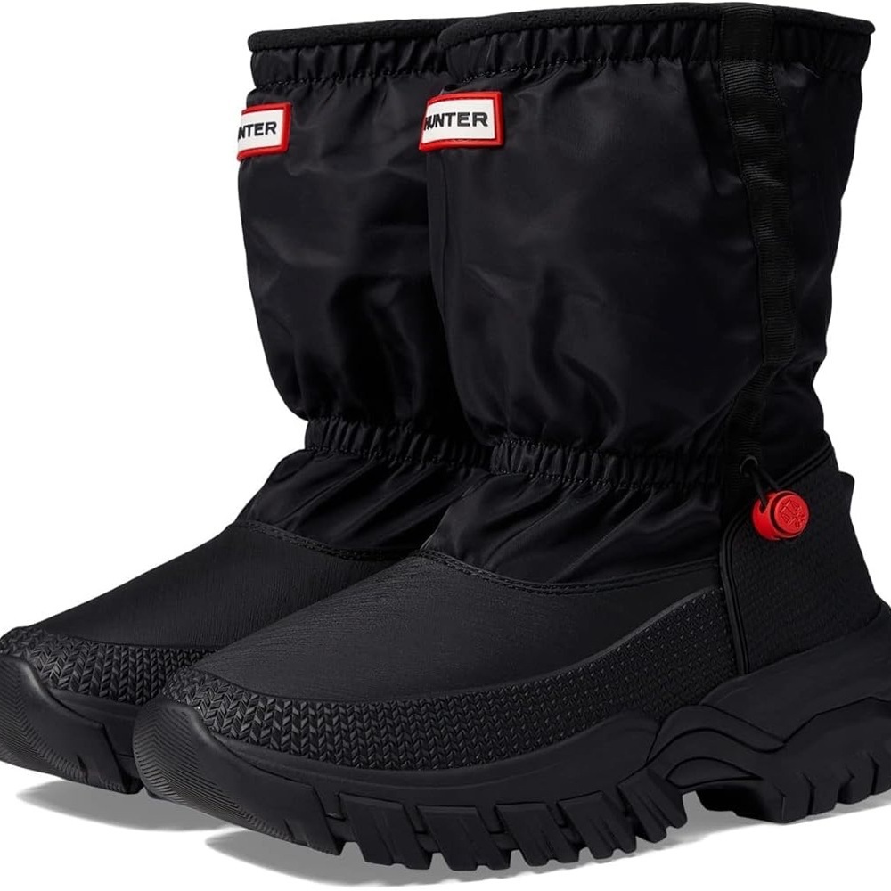 Hunter Wanderer Short Snow Boots for Women - Round Toe Silhouette